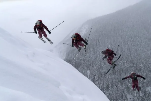 champion alpine ski celebration